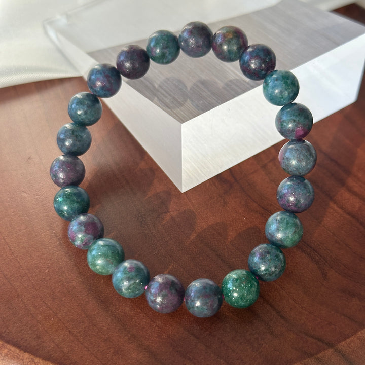 Ruby In Kyanite And Fuchsite Bracelet 8.9-9.1mm