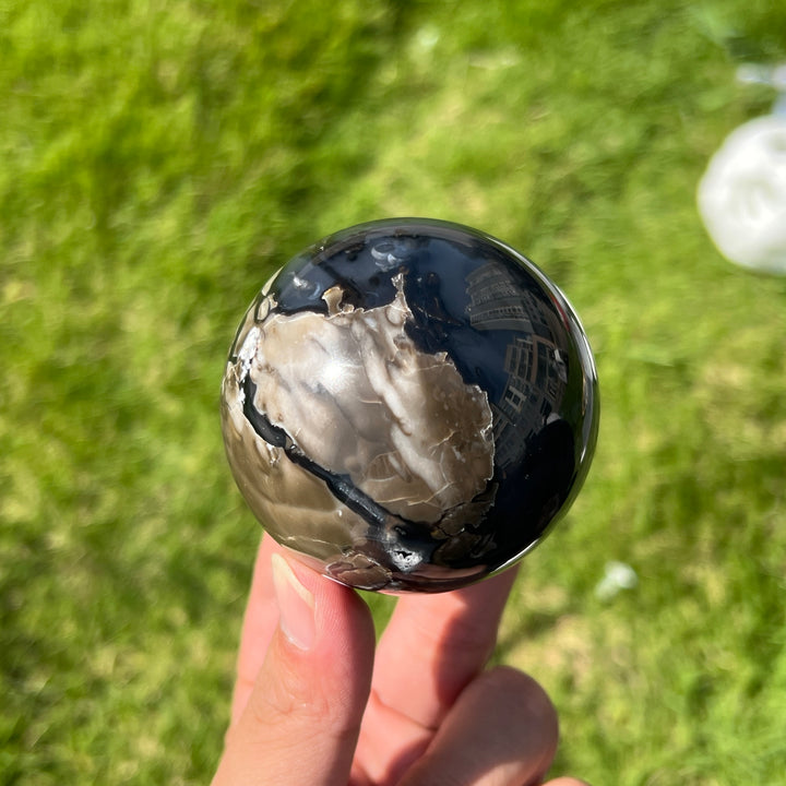Natural Volcanic Agate Sphere