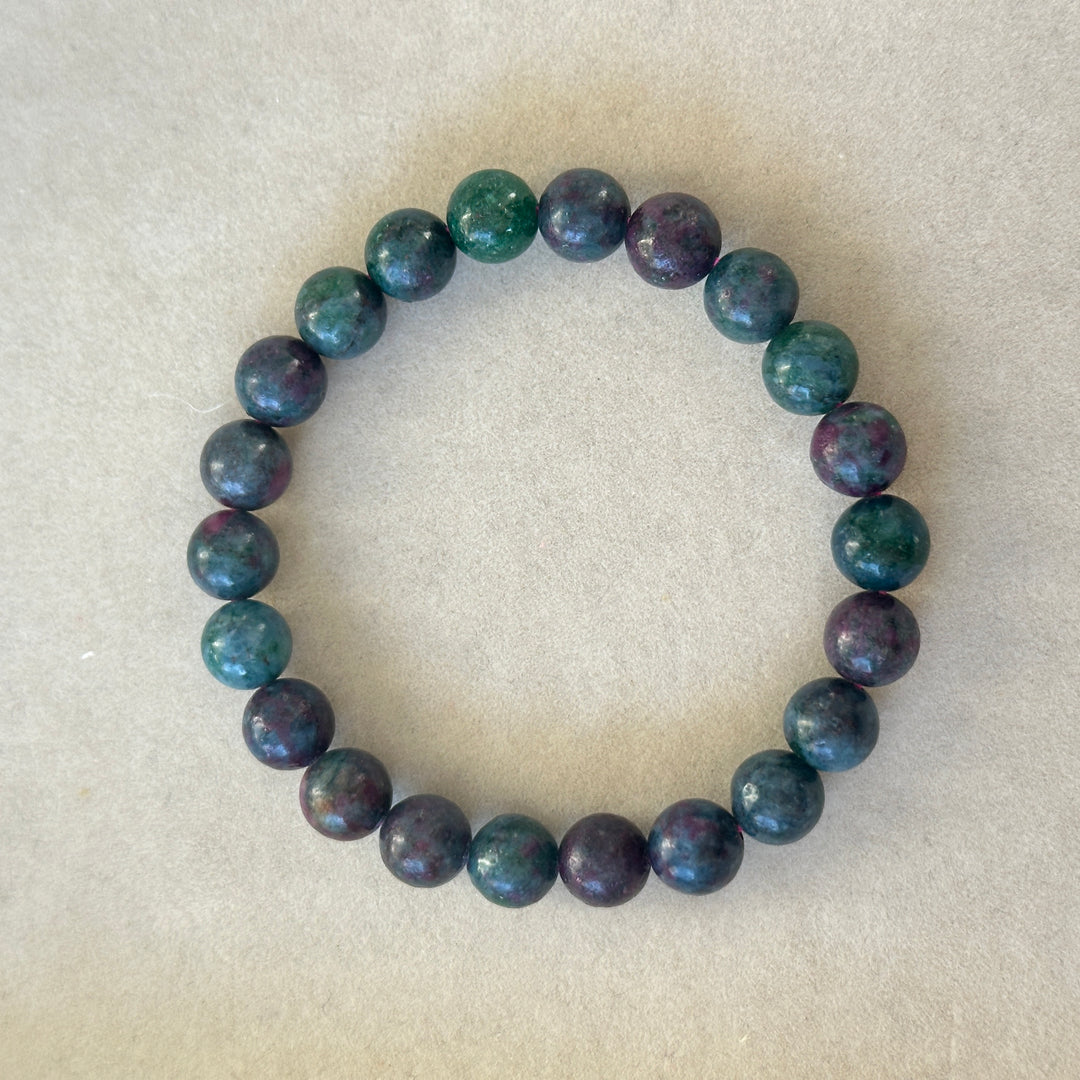 Ruby In Kyanite And Fuchsite Bracelet 8.9-9.1mm