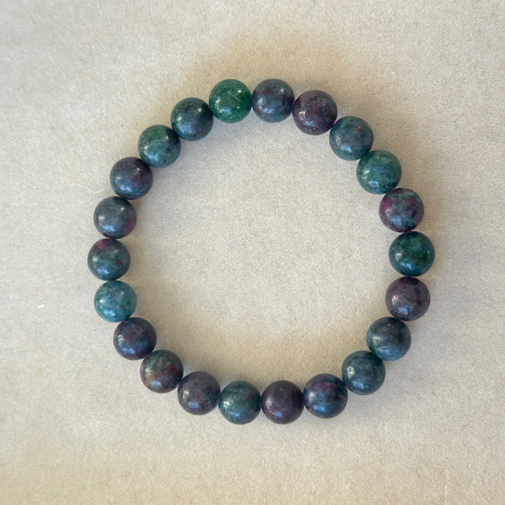 Ruby In Kyanite And Fuchsite Bracelet 8.9-9.1mm