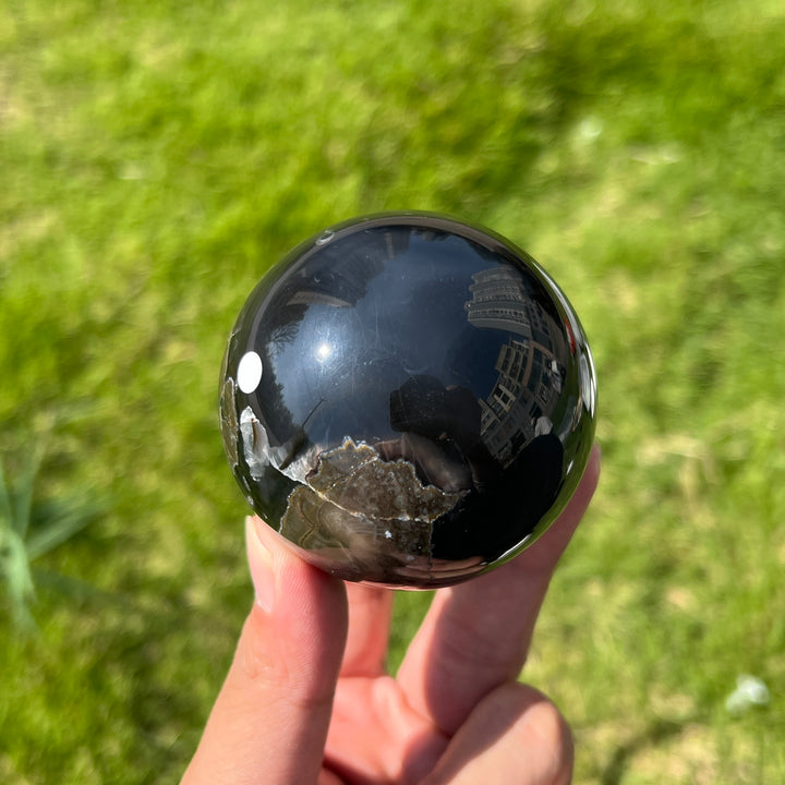 Natural Volcanic Agate Sphere