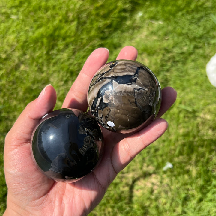Natural Volcanic Agate Sphere