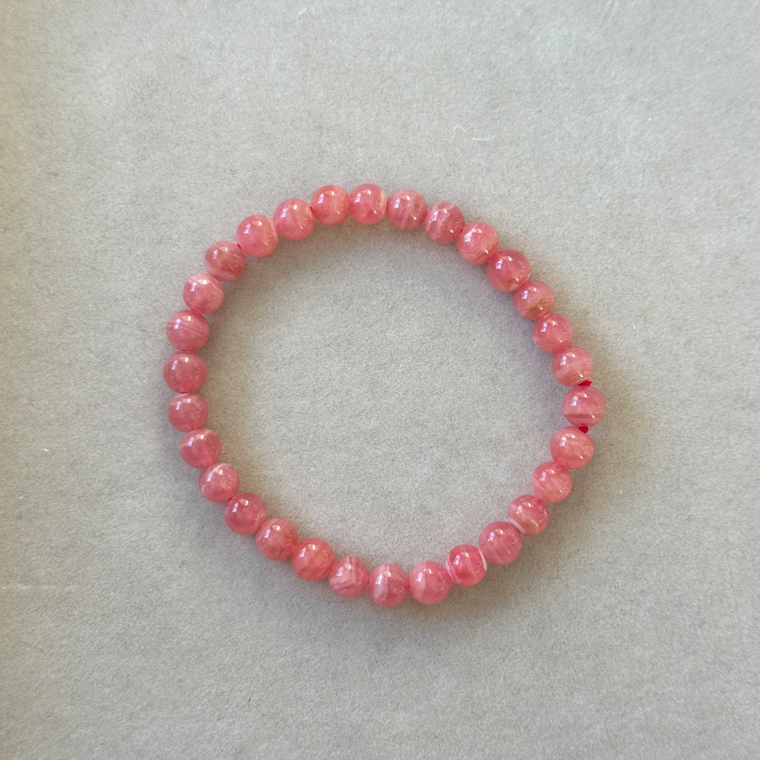 Rhodochrosite Bracelet 6-6.8mm