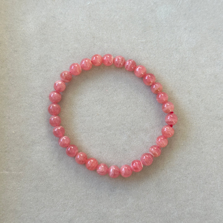 Rhodochrosite Bracelet 6-6.8mm