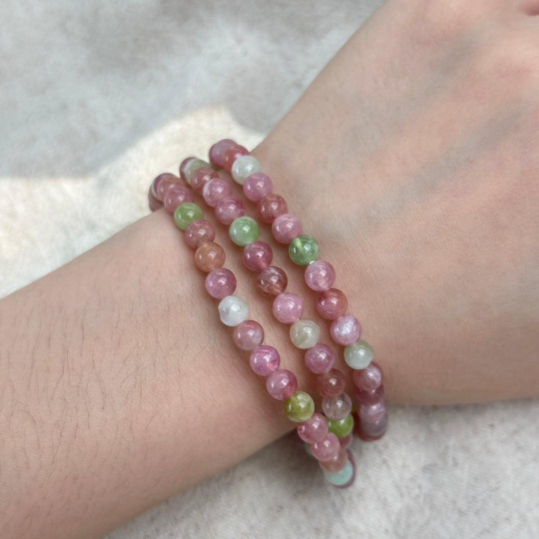 Tourmaline Triple Wrap Bracelet 5.2-5.4cm