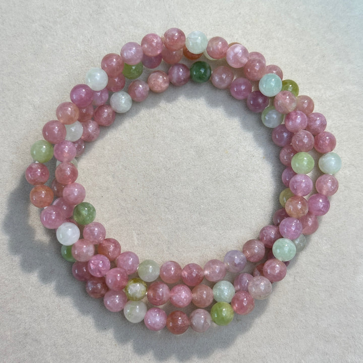 Tourmaline Triple Wrap Bracelet 5.2-5.4cm