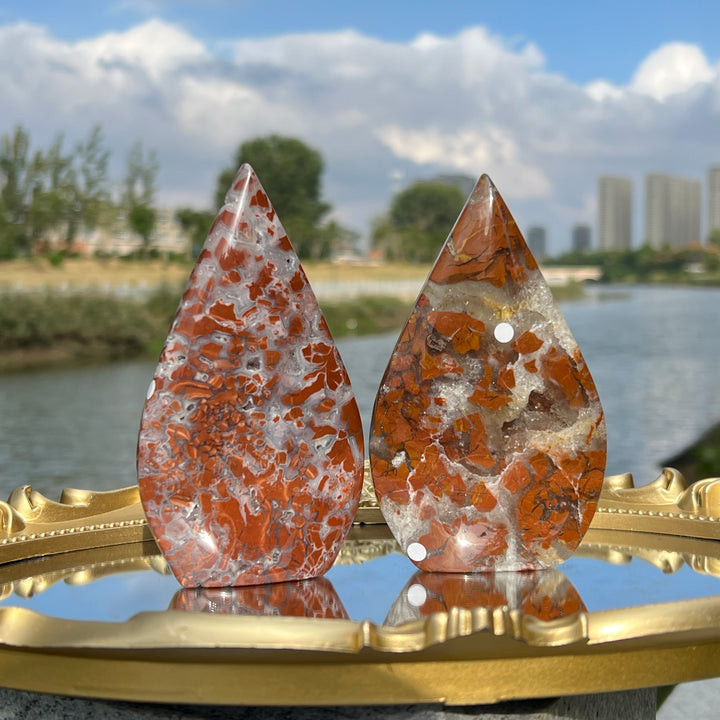 Yellow Agate Teardrop