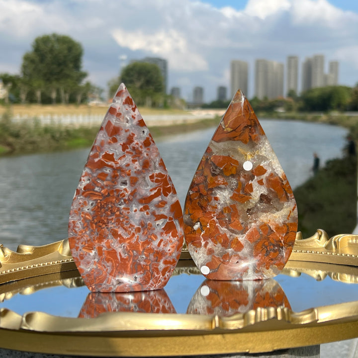 Yellow Agate Teardrop