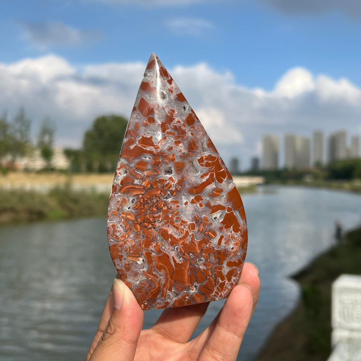 Yellow Agate Teardrop