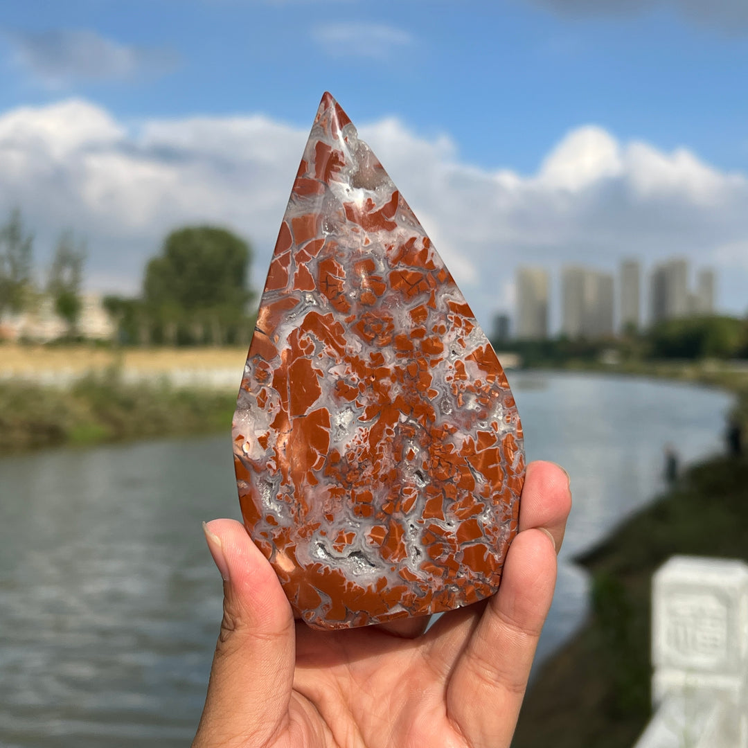 Yellow Agate Teardrop