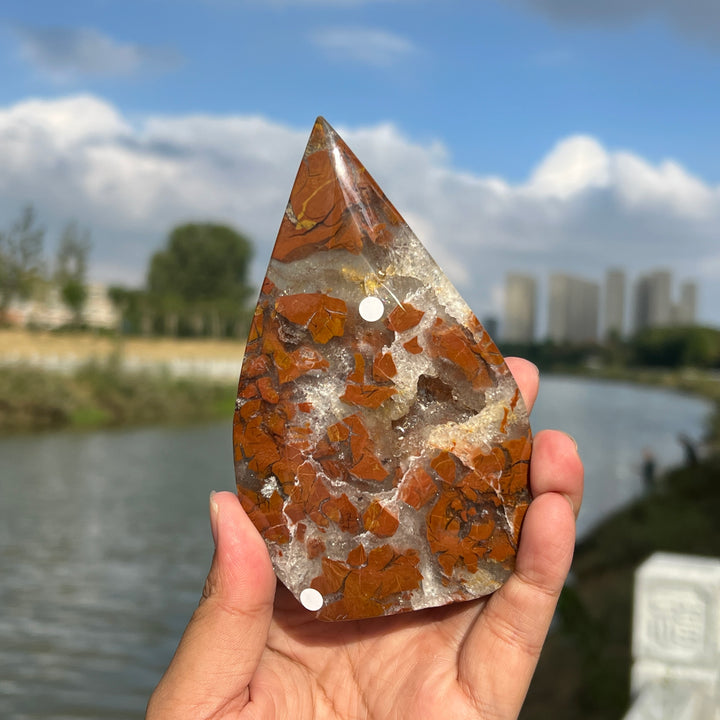 Yellow Agate Teardrop