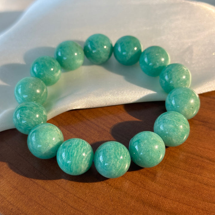 Amazonite Bead Bracelet 14.8-15.1mm