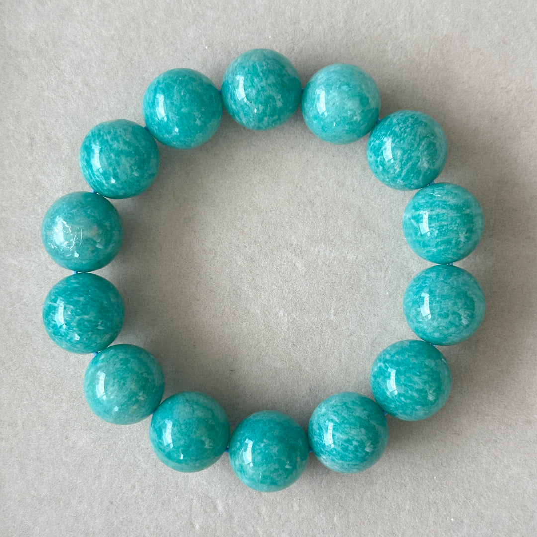Amazonite Bead Bracelet 14.8-15.1mm