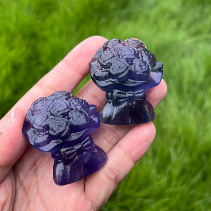 Purple Fluorite Bunch of Flowers