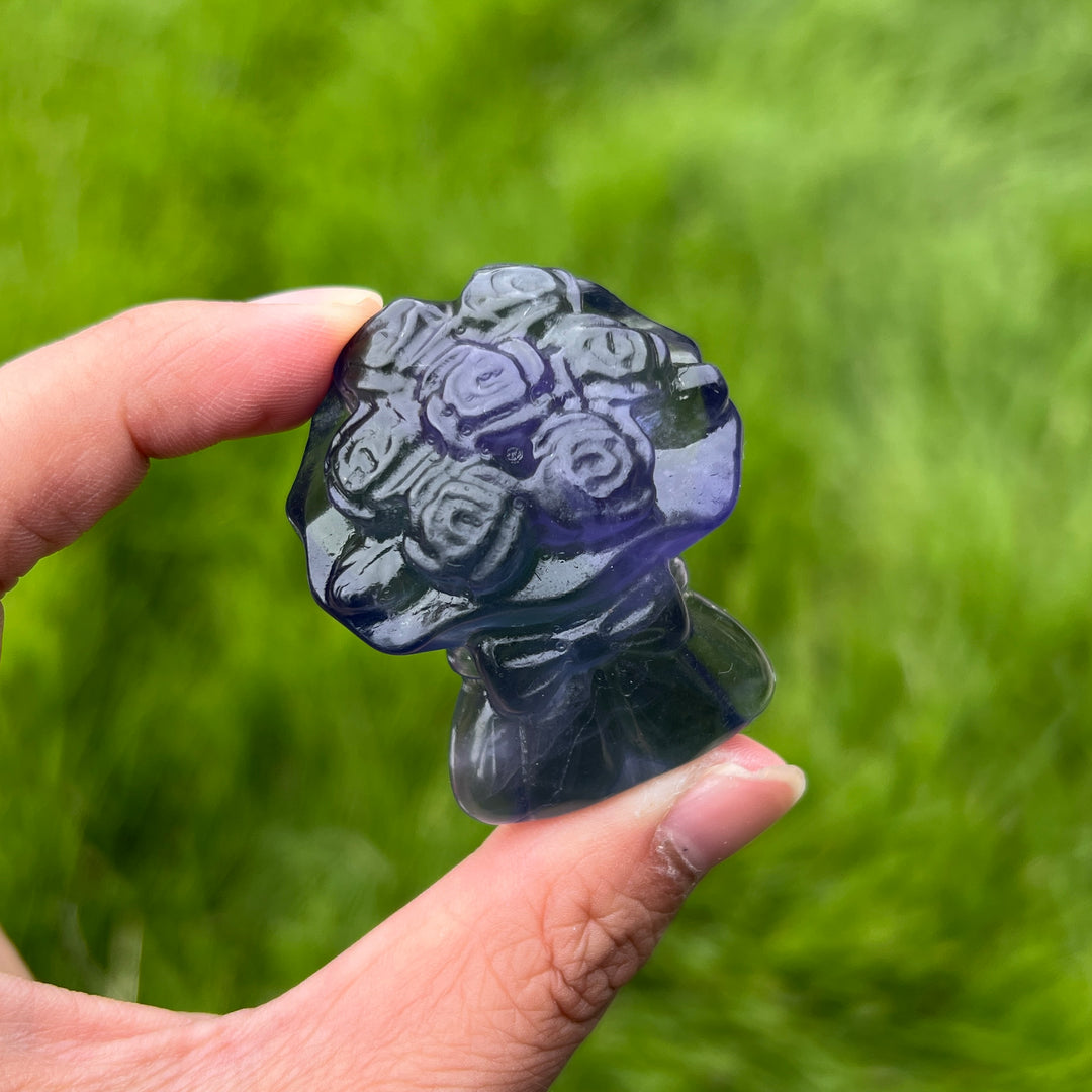 Purple Fluorite Bunch of Flowers