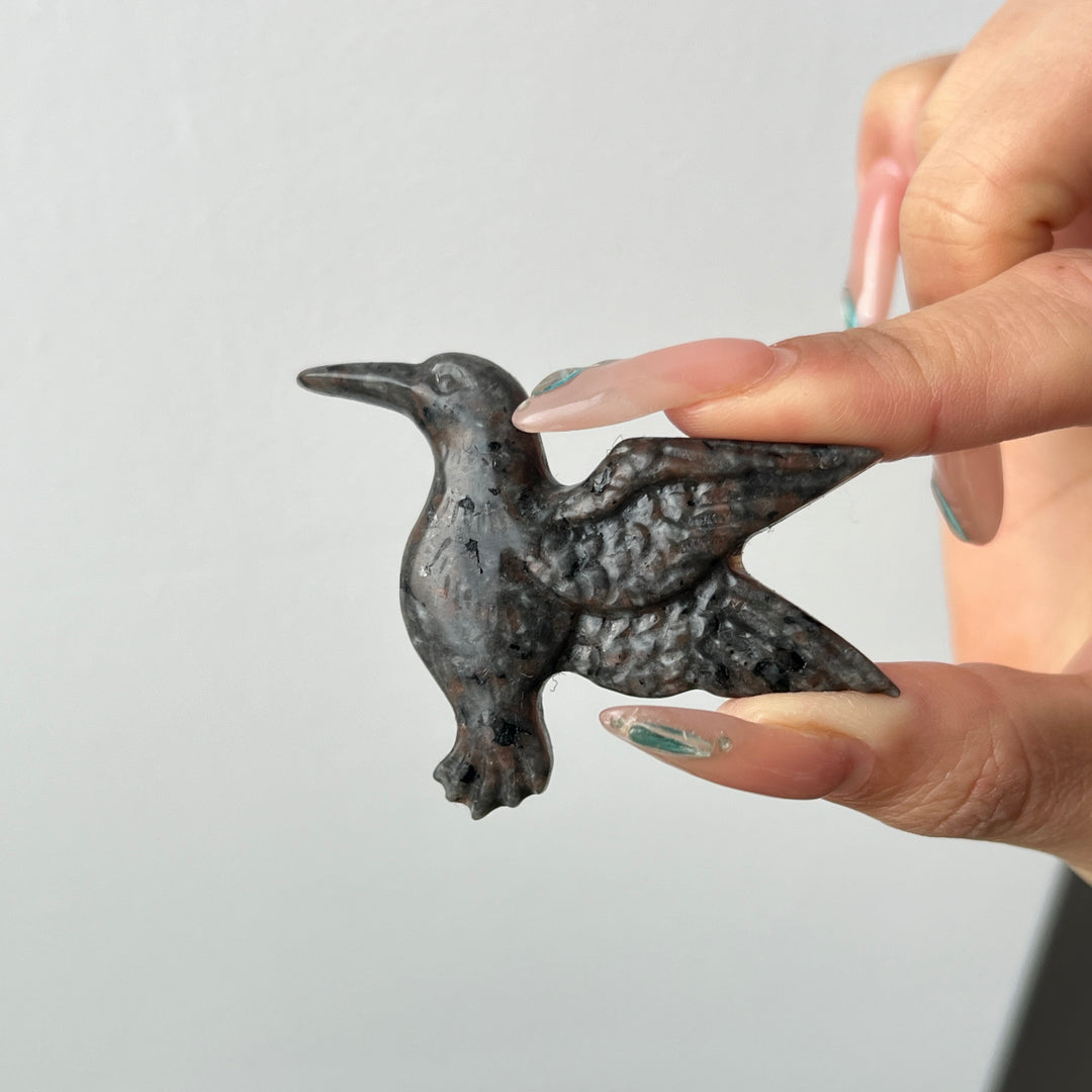 Natural Crystal Hummingbird