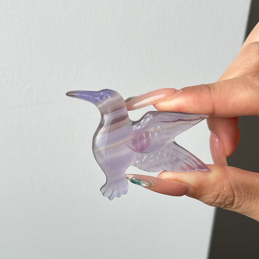 Natural Crystal Hummingbird