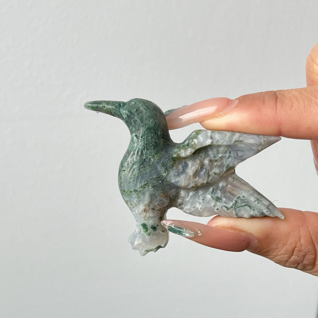 Natural Crystal Hummingbird