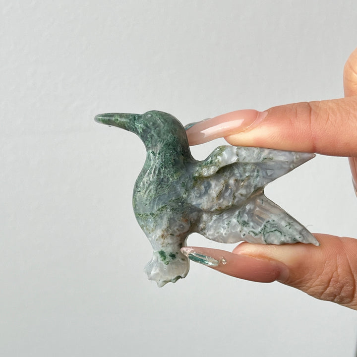 Natural Crystal Hummingbird