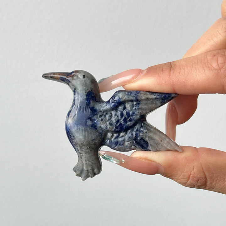 Natural Crystal Hummingbird