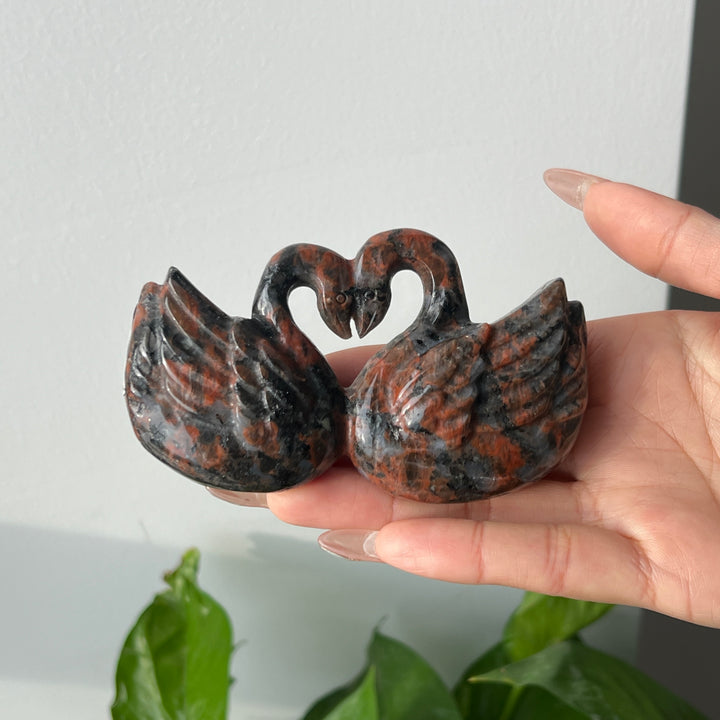 Natural Heart Shaped Swan