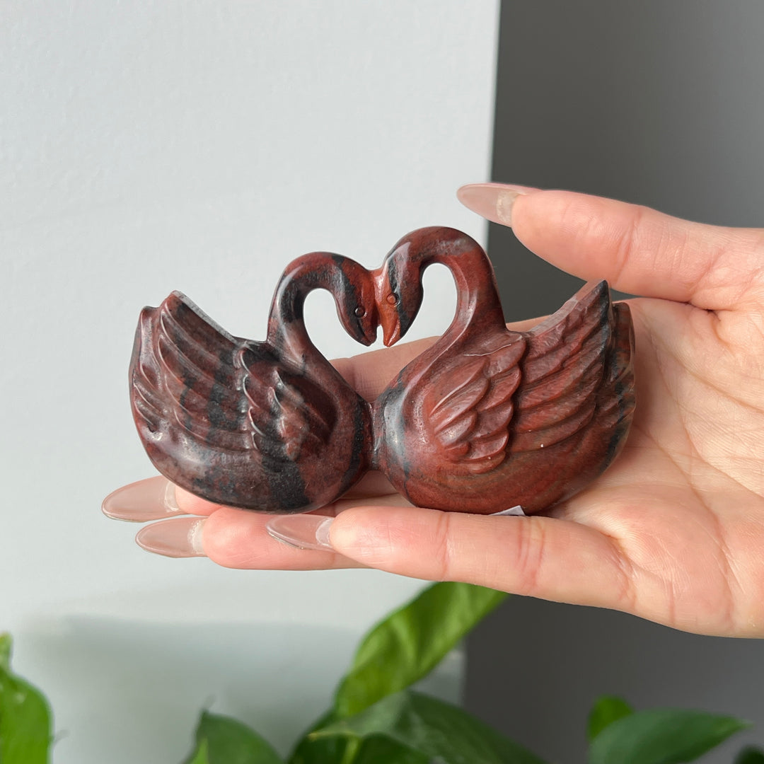 Natural Heart Shaped Swan