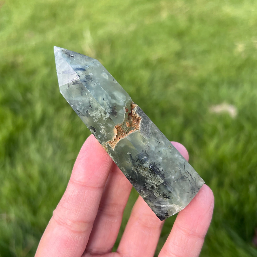 Natural Prehnite Point