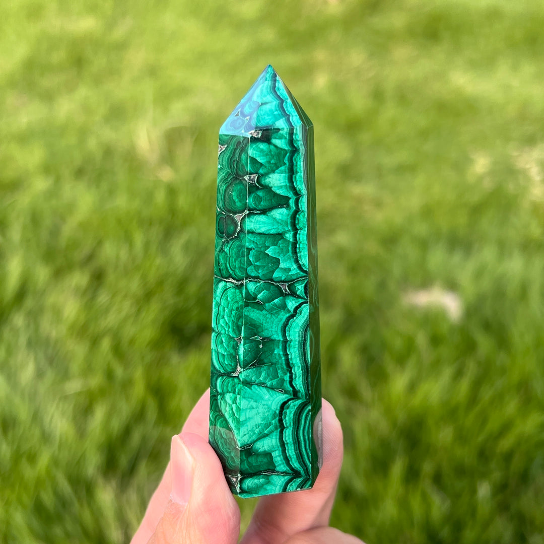 Natural Malachite Point