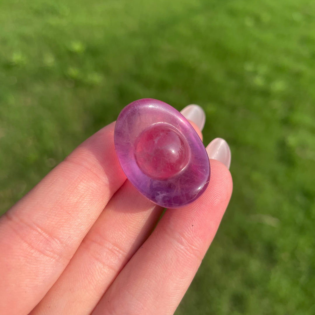 Natural Crystal Fluorite Mini Ingot Carving