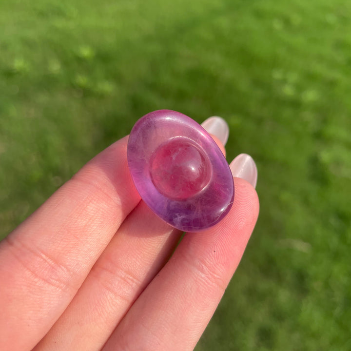 Natural Crystal Fluorite Mini Ingot Carving
