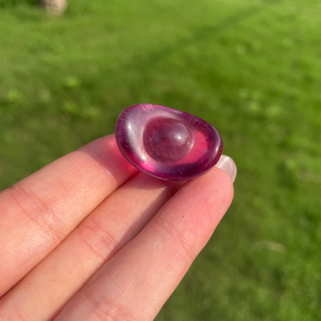 Natural Crystal Fluorite Mini Ingot Carving