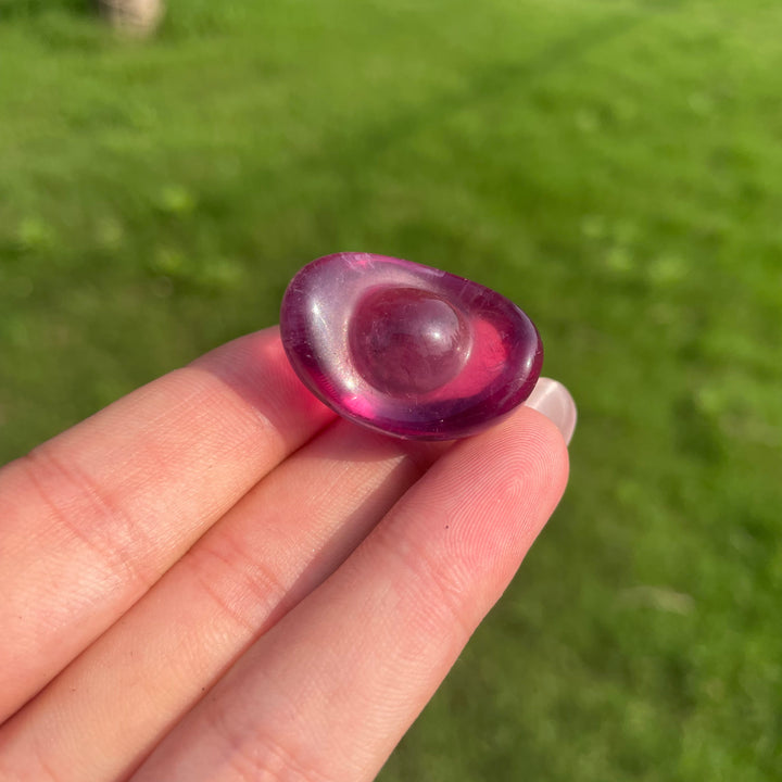 Natural Crystal Fluorite Mini Ingot Carving