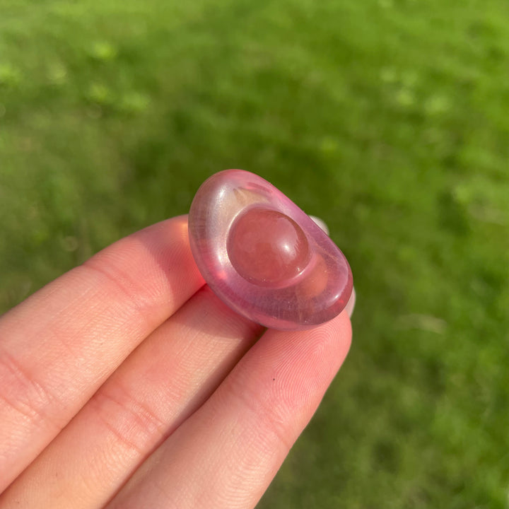 Natural Crystal Fluorite Mini Ingot Carving