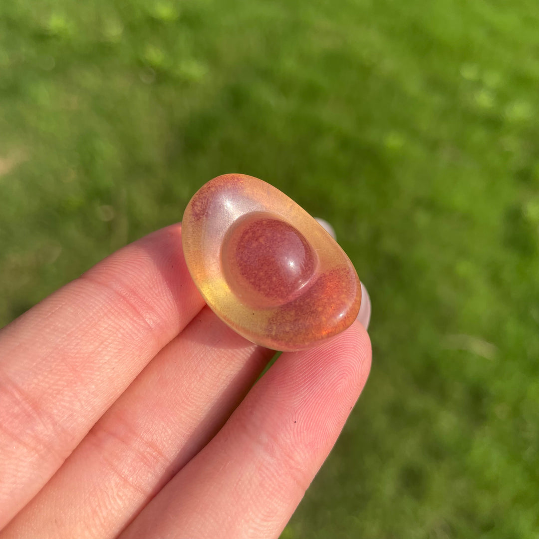 Natural Crystal Fluorite Mini Ingot Carving