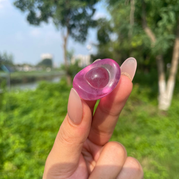 Natural Crystal Fluorite Mini Ingot Carving