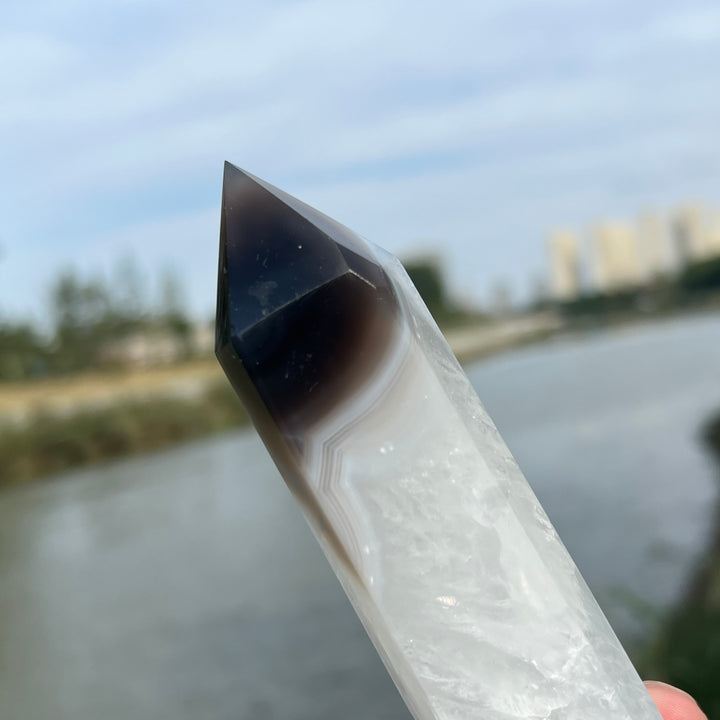 Natura Moss Agate Tower