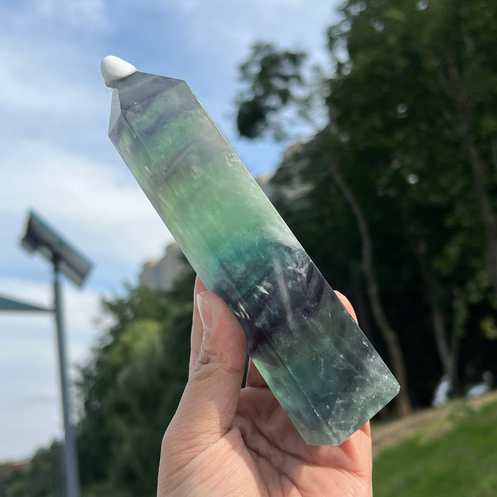 Natura Feather Fluorite Tower