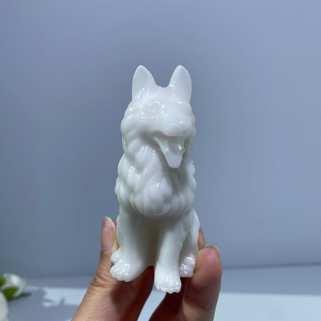 White Jade Dog