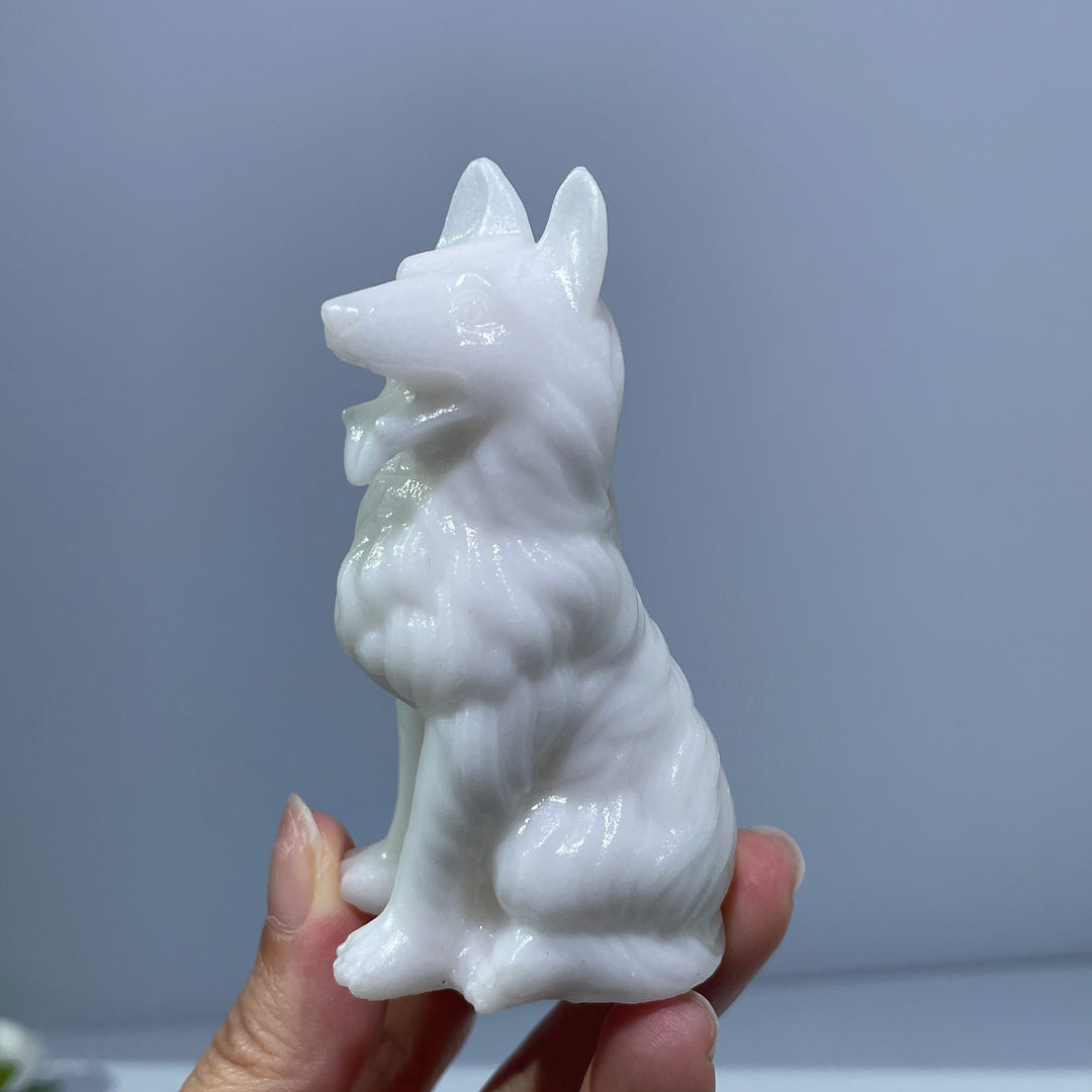 White Jade Dog
