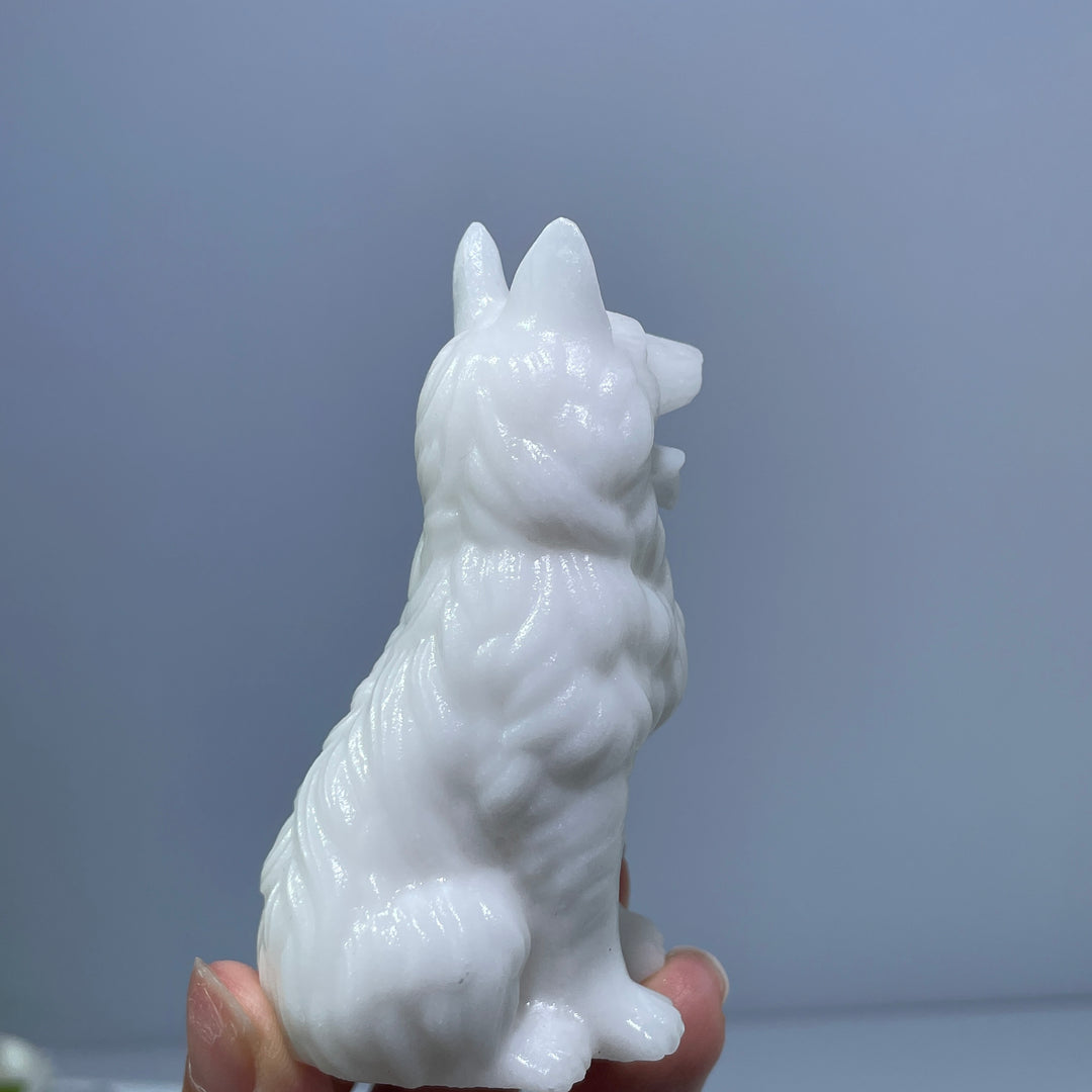 White Jade Dog