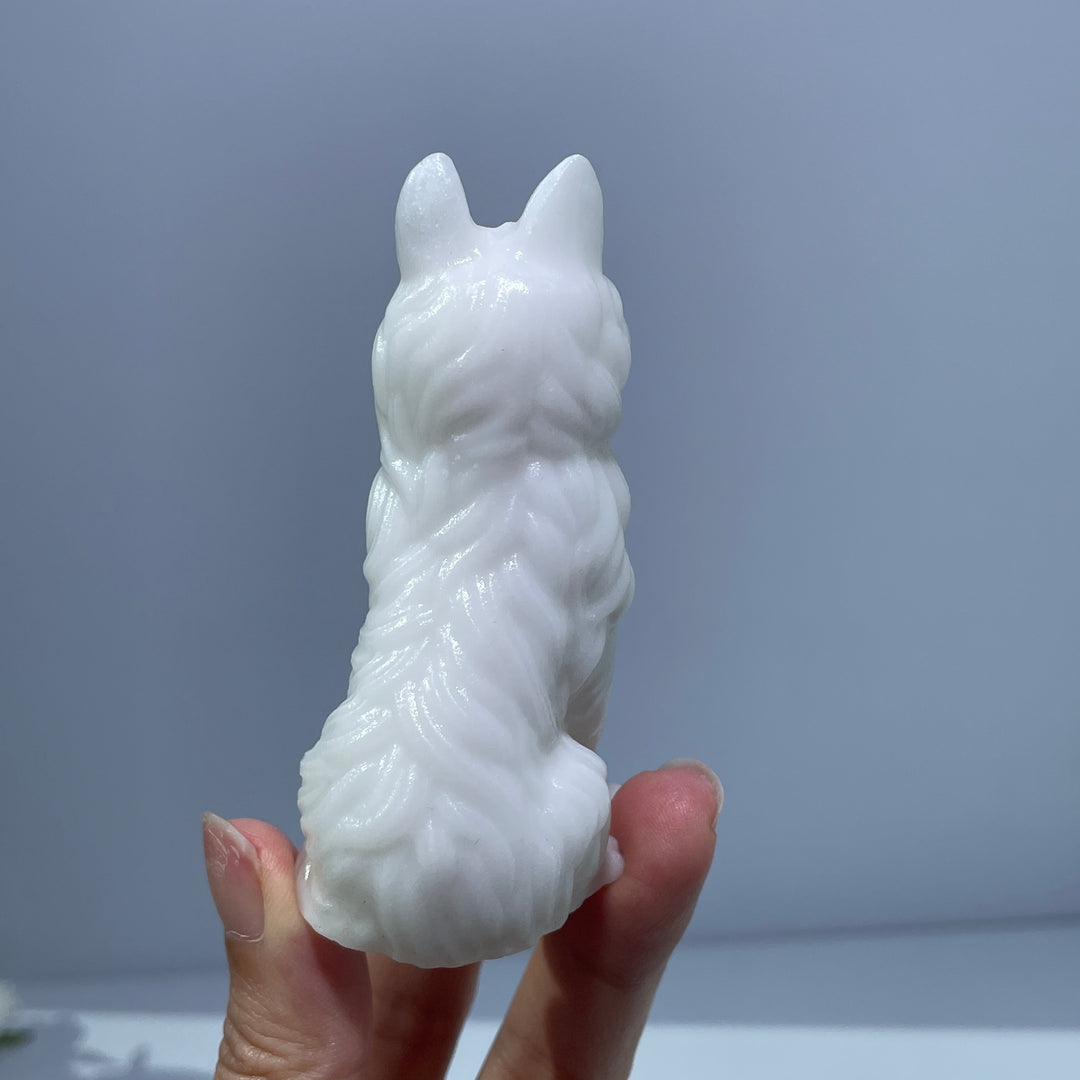 White Jade Dog