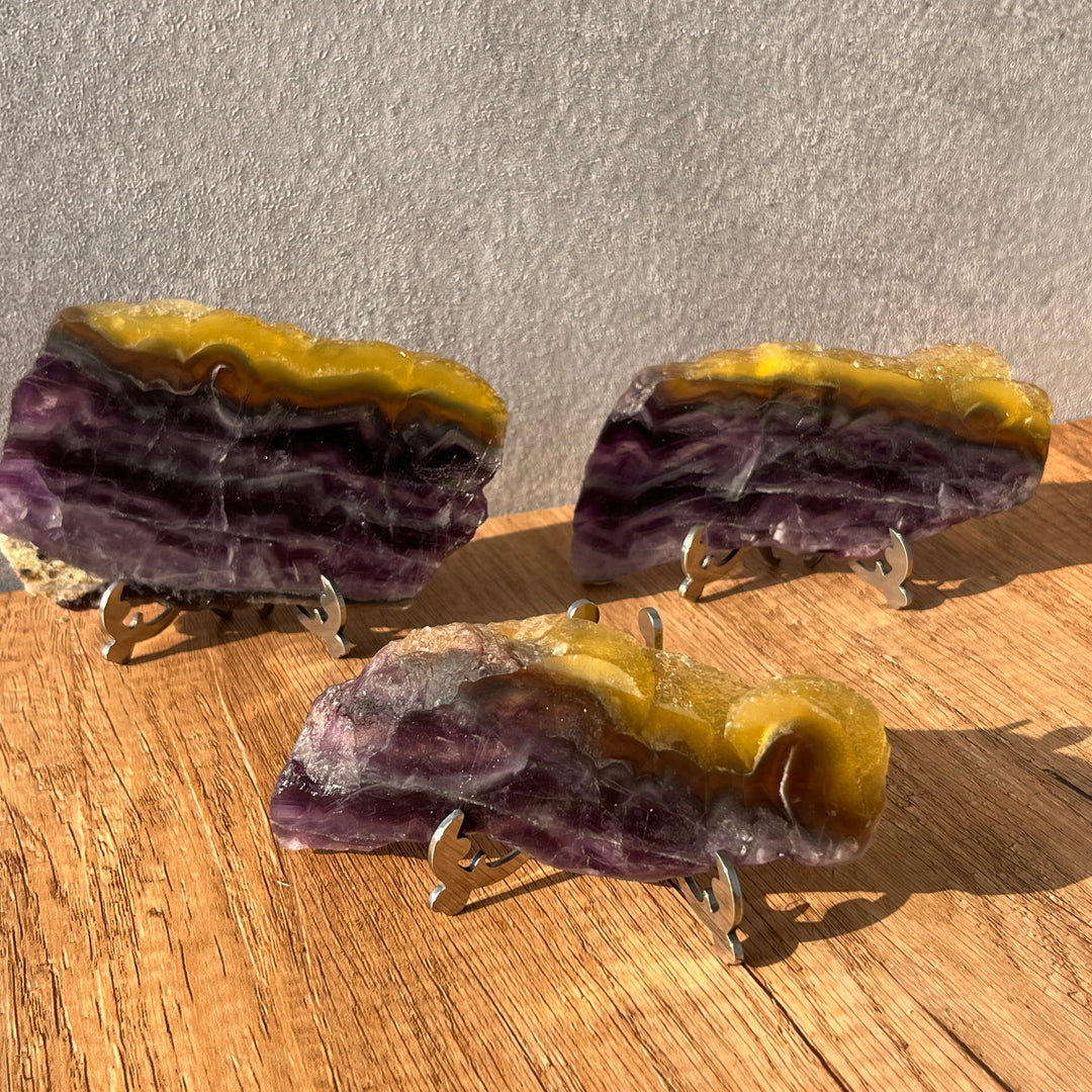 Purple Fluorite slices