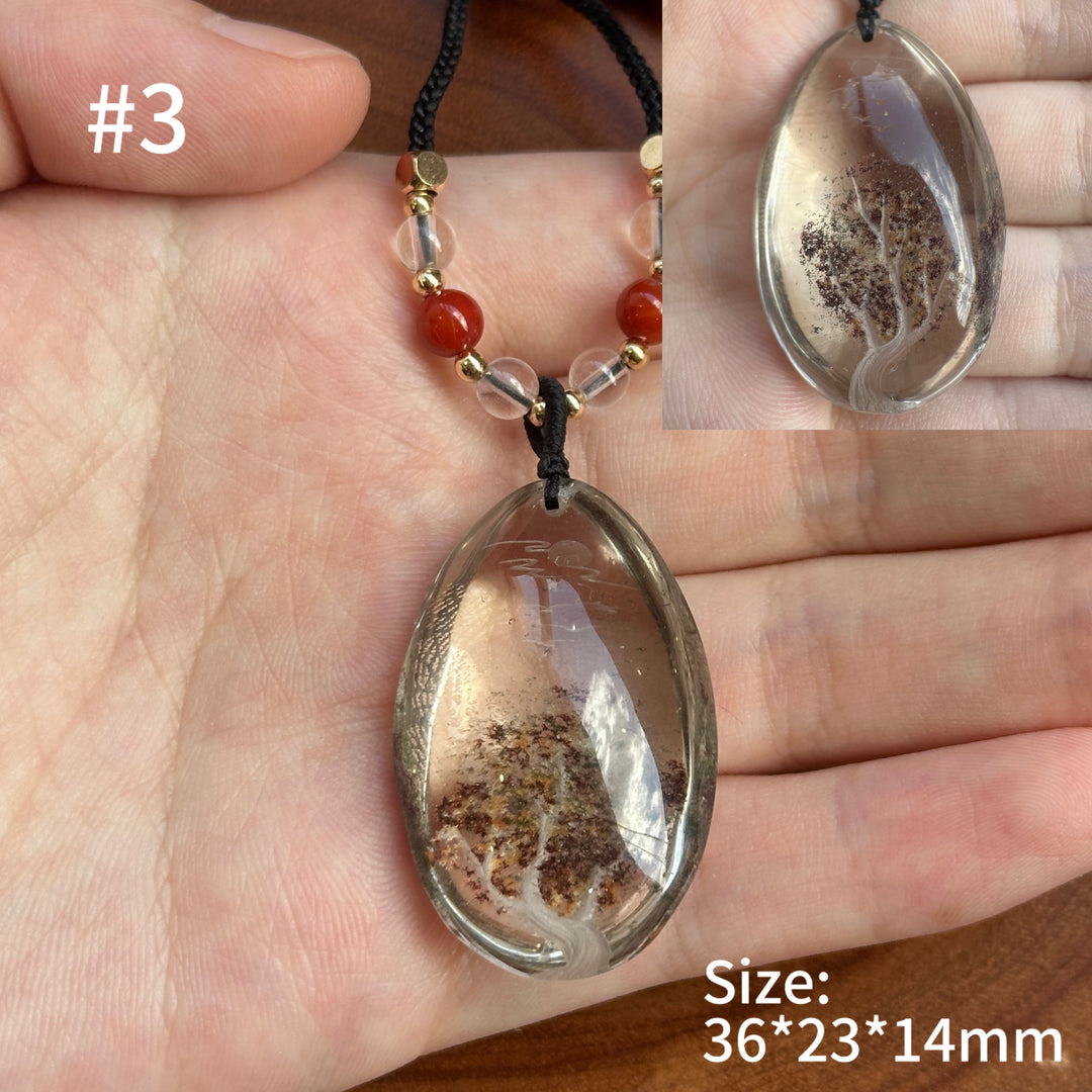 Unique Natural Crystal Reverse Intaglio Pendant 2.0