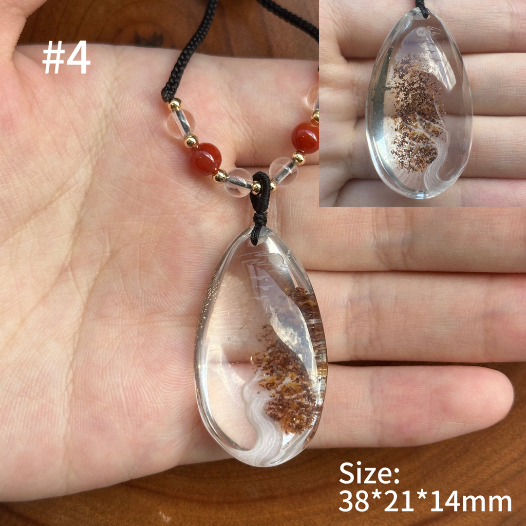 Unique Natural Crystal Reverse Intaglio Pendant 2.0