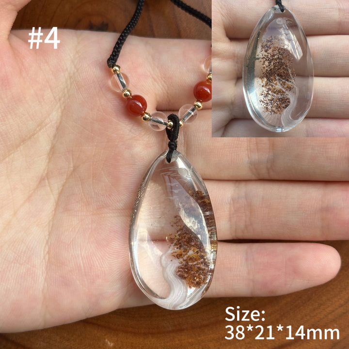 Unique Natural Crystal Reverse Intaglio Pendant 2.0