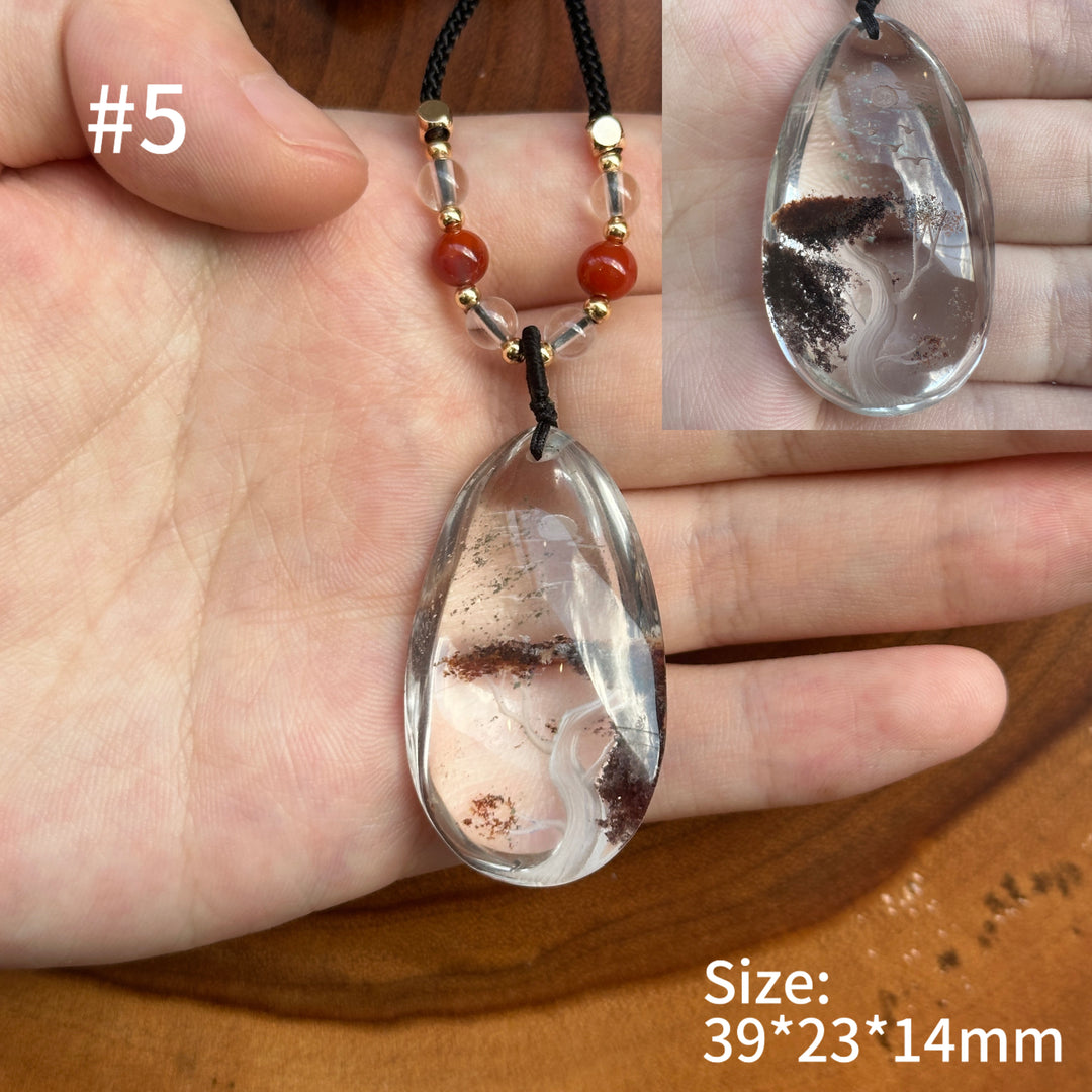 Unique Natural Crystal Reverse Intaglio Pendant 2.0