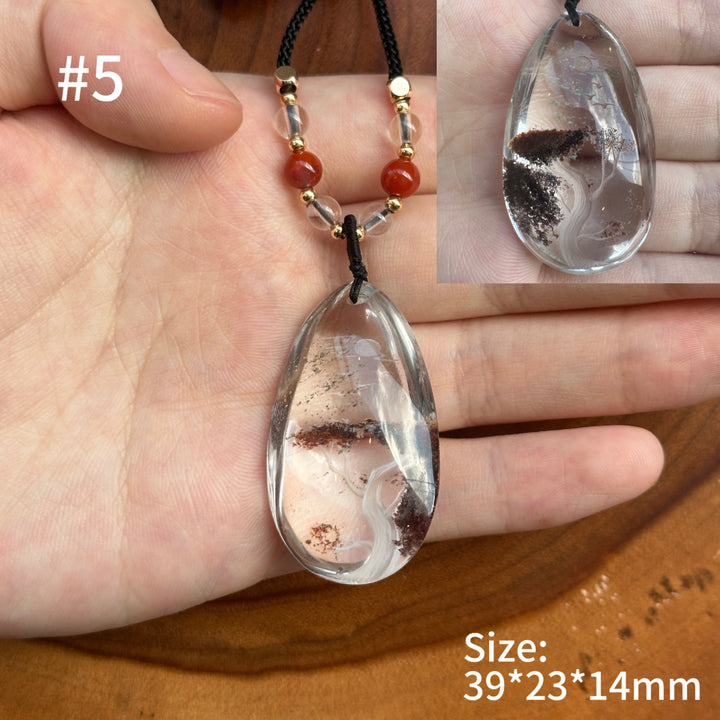 Unique Natural Crystal Reverse Intaglio Pendant 2.0