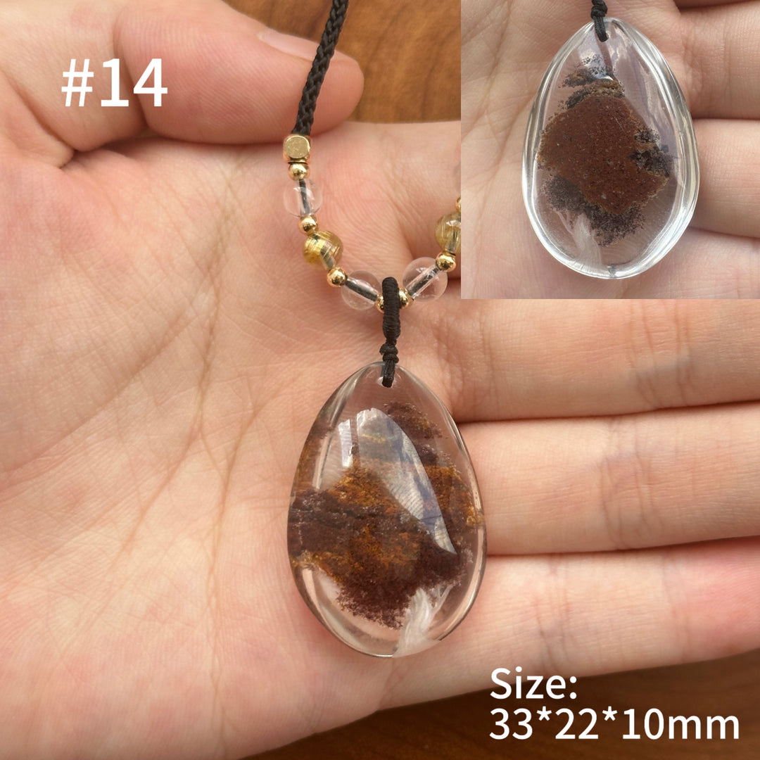Unique Natural Crystal Reverse Intaglio Pendant 2.0