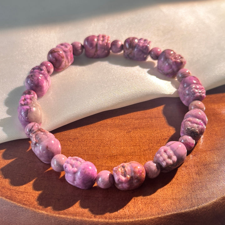 Cobaltan Calcite Pixiu Bracelet 8.4-8.8mm