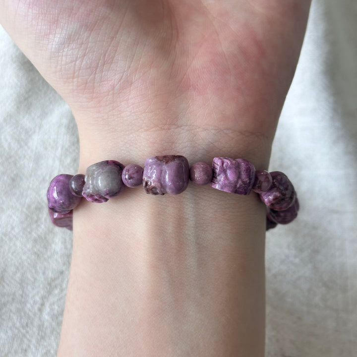 Cobaltan Calcite Pixiu Bracelet 8.4-8.8mm